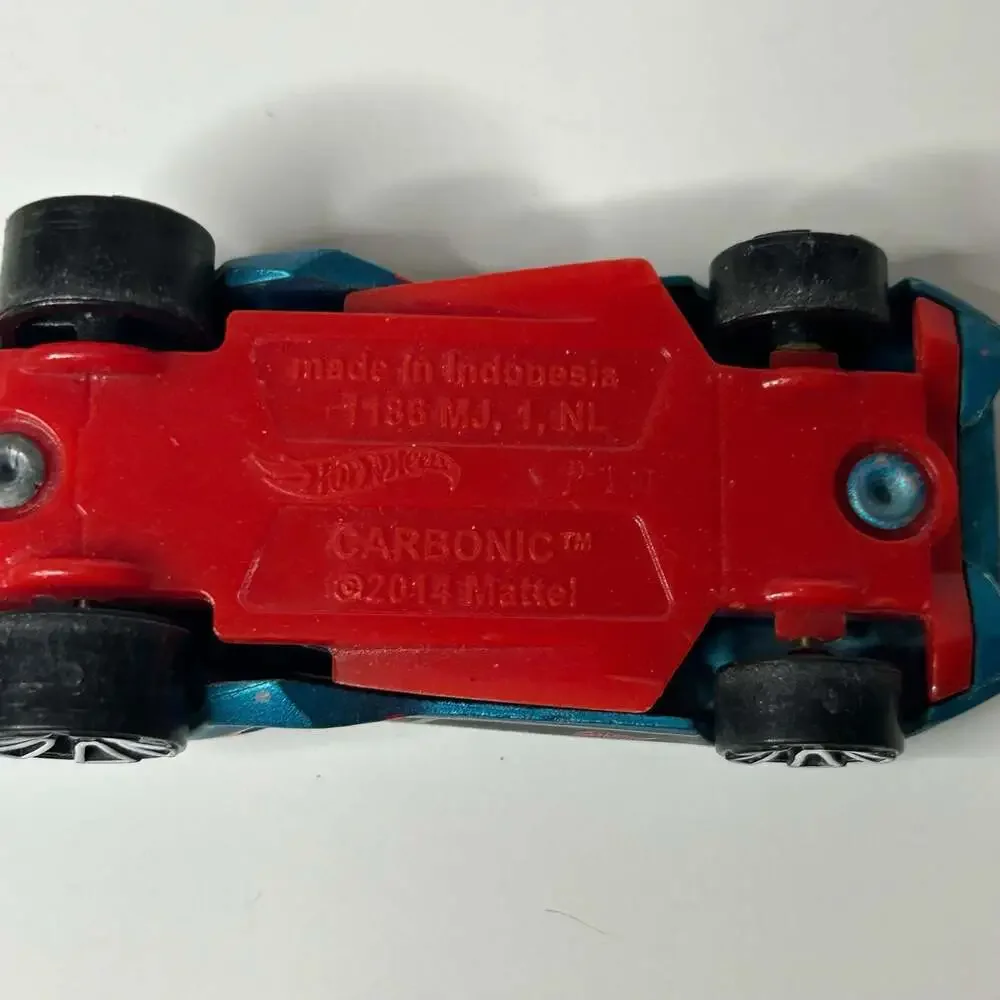 Hot Wheels Carbonic Blue and Red Die-Cast Toy Car